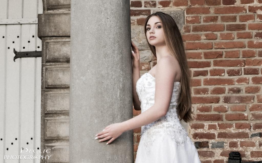 robe de mariée portrait photo