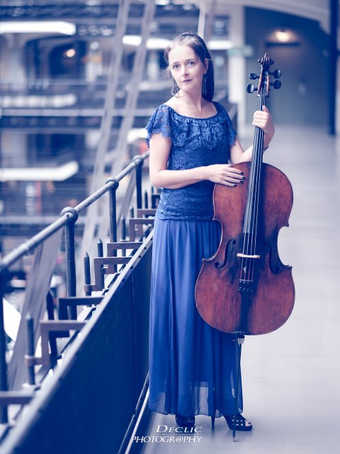 Violoncelliste concert portrait