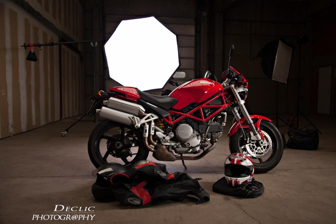 Ducati biker photoshoot Studio