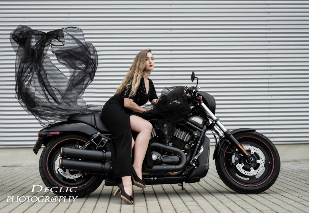 harley-davidson avec un photographe